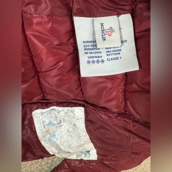 Moncler Deep Red Puffer Jacket - Picture 17 of 17